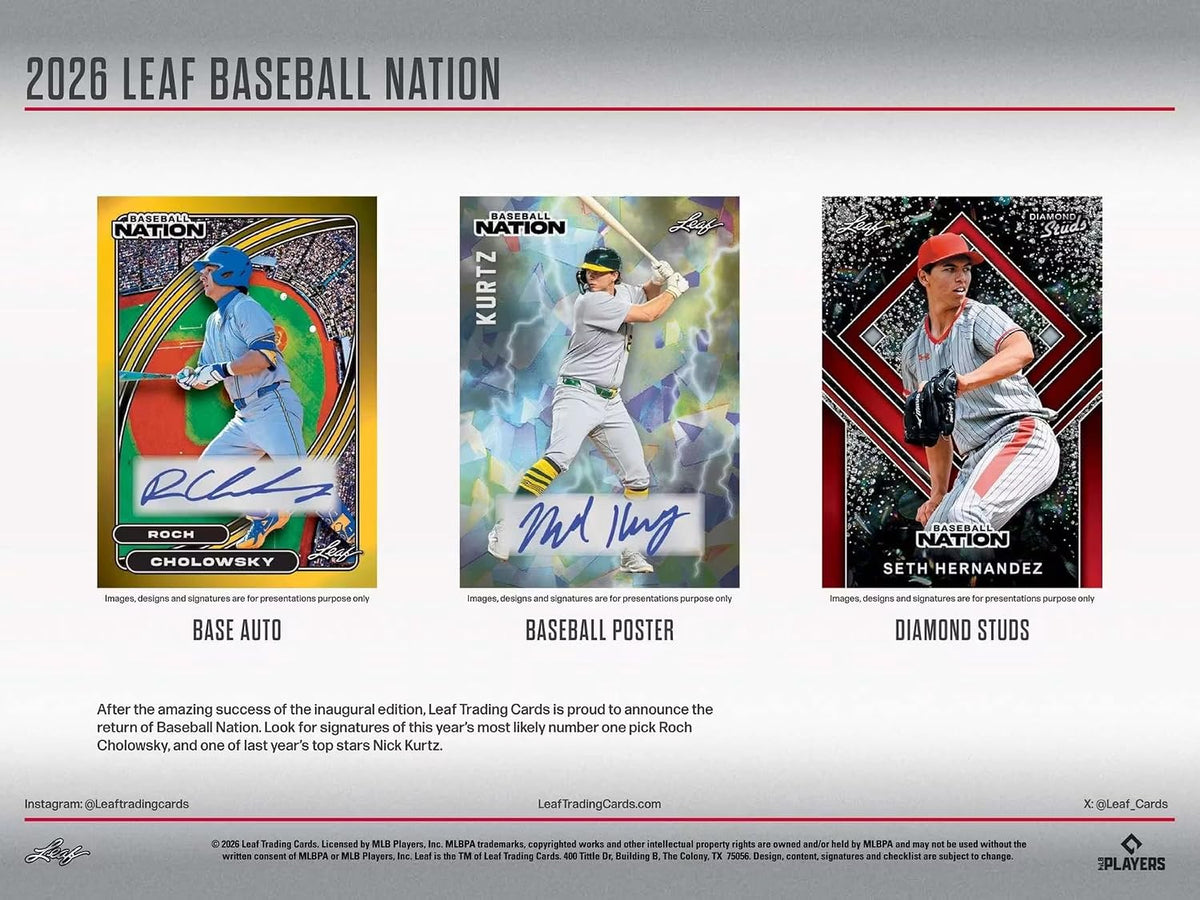 2026 Leaf Baseball Nation Hobby Box