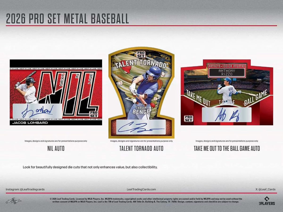 2026 Leaf Pro Set Metal Baseball Hobby Box