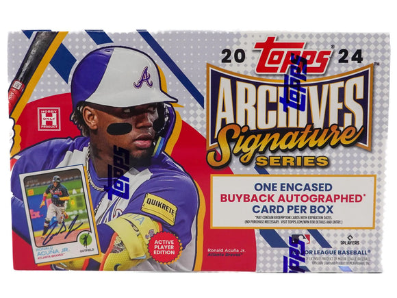 2024 Topps Archives Signature Series Baseball Active Player Edition Hobby Box