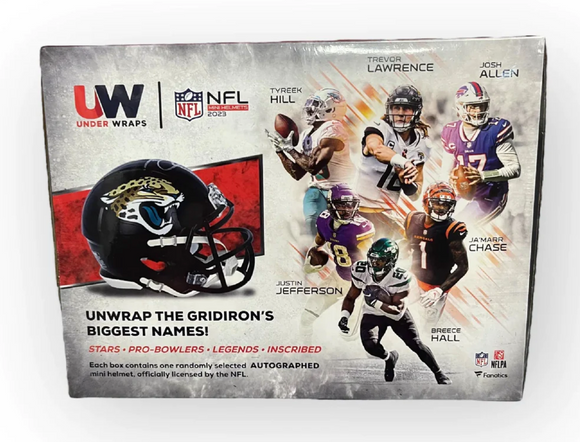2023 Fanatics Under Wraps Autographed NFL Mini Helmets Hobby Box
