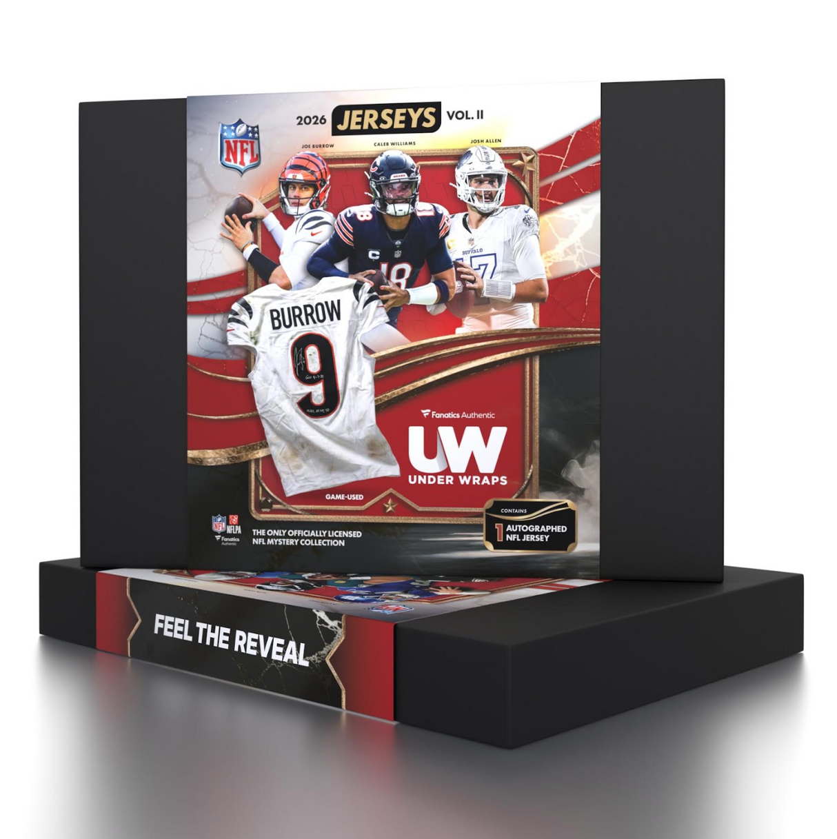 2026 Under Wraps NFL Autographed Football Jersey Vol II. Hobby Box