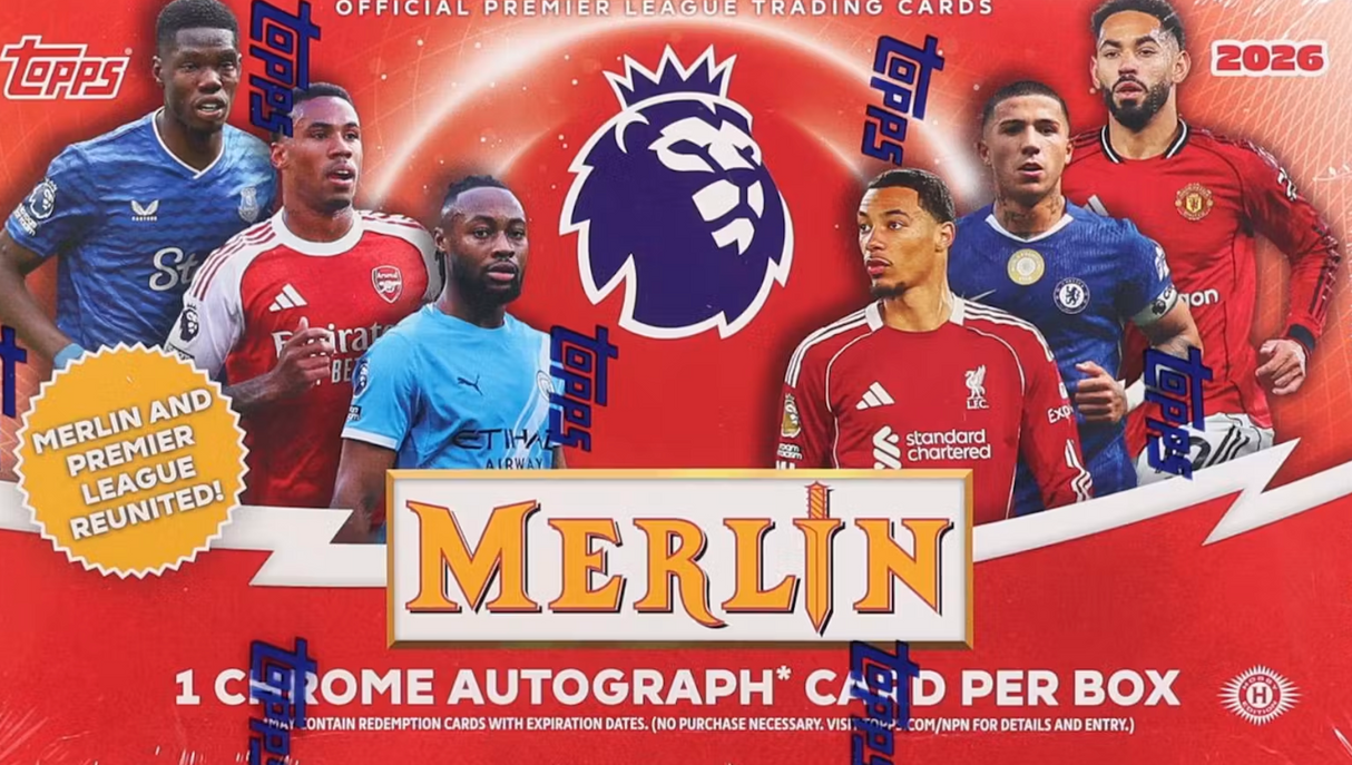 2025/26 Topps Merlin Premier League EPL Soccer Hobby Box