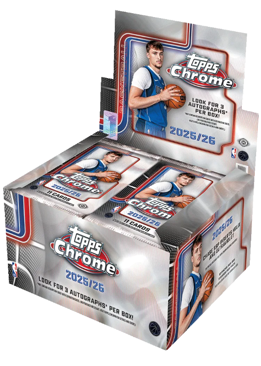 2025/26 Topps Chrome Basketball First Day Issue Hobby Jumbo Box