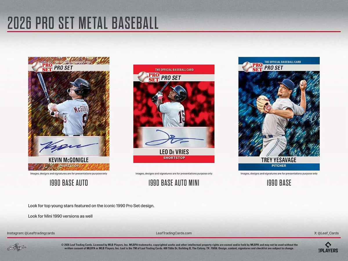 2026 Leaf Pro Set Metal Baseball Hobby Box