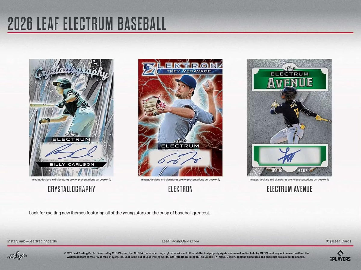 2026 Leaf Electrum Baseball Hobby Box