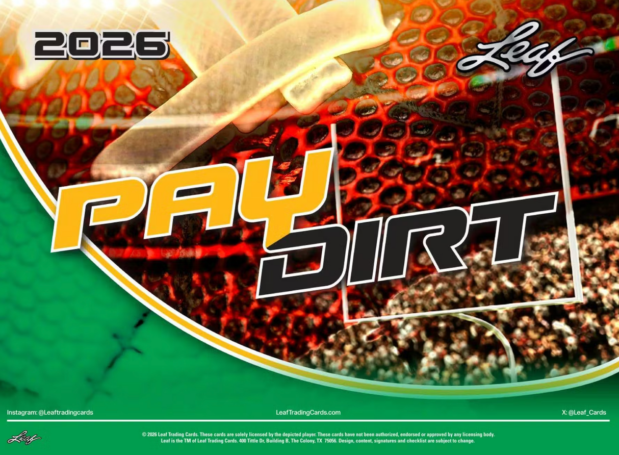 2026 Leaf Paydirt Football Hobby Box