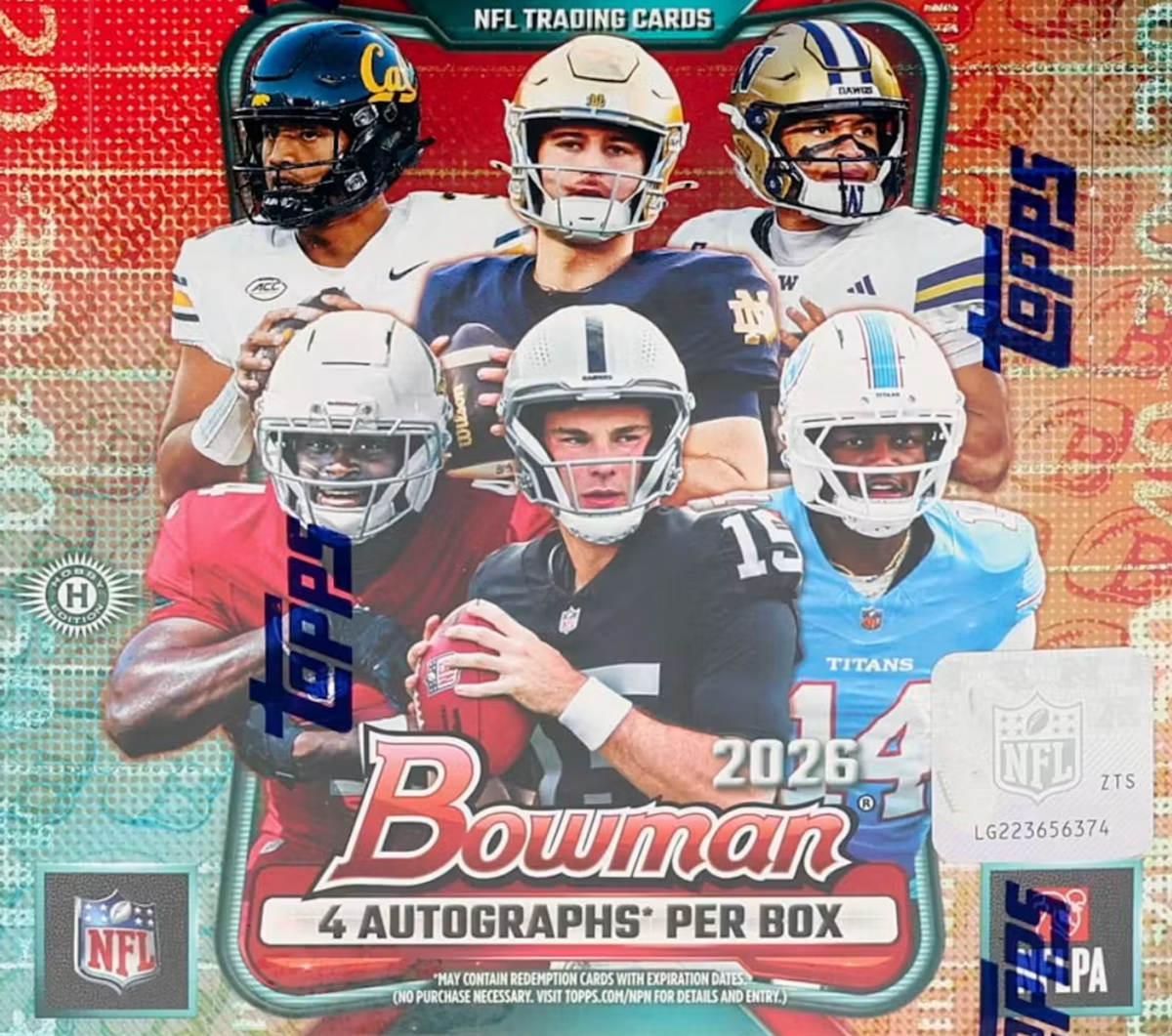 2026 Bowman Football Hobby Jumbo Box