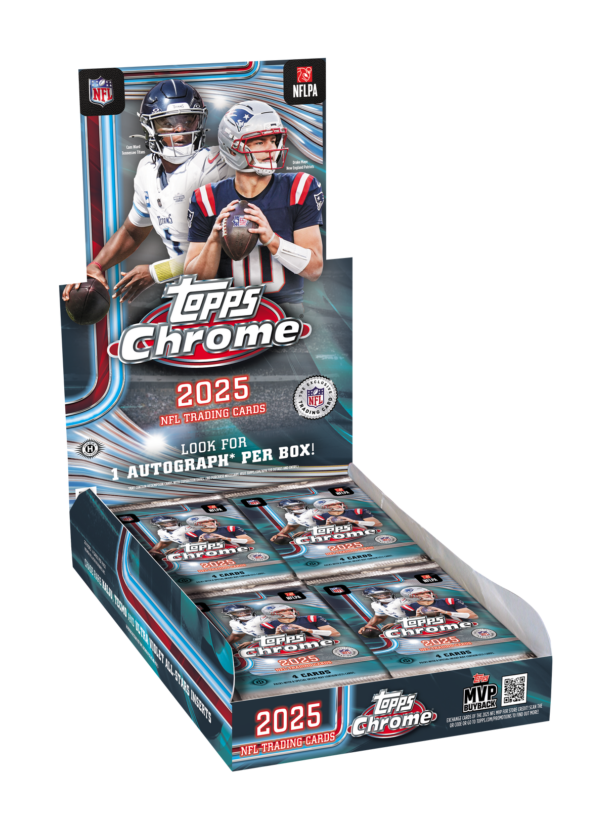 2025 Topps Chrome Football Hobby Box - *RIPS LIVE ONLY*